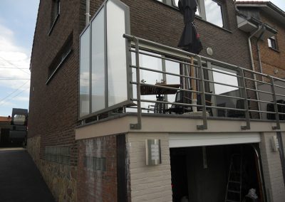 Aluminium maatwerk balustrade Roeselare